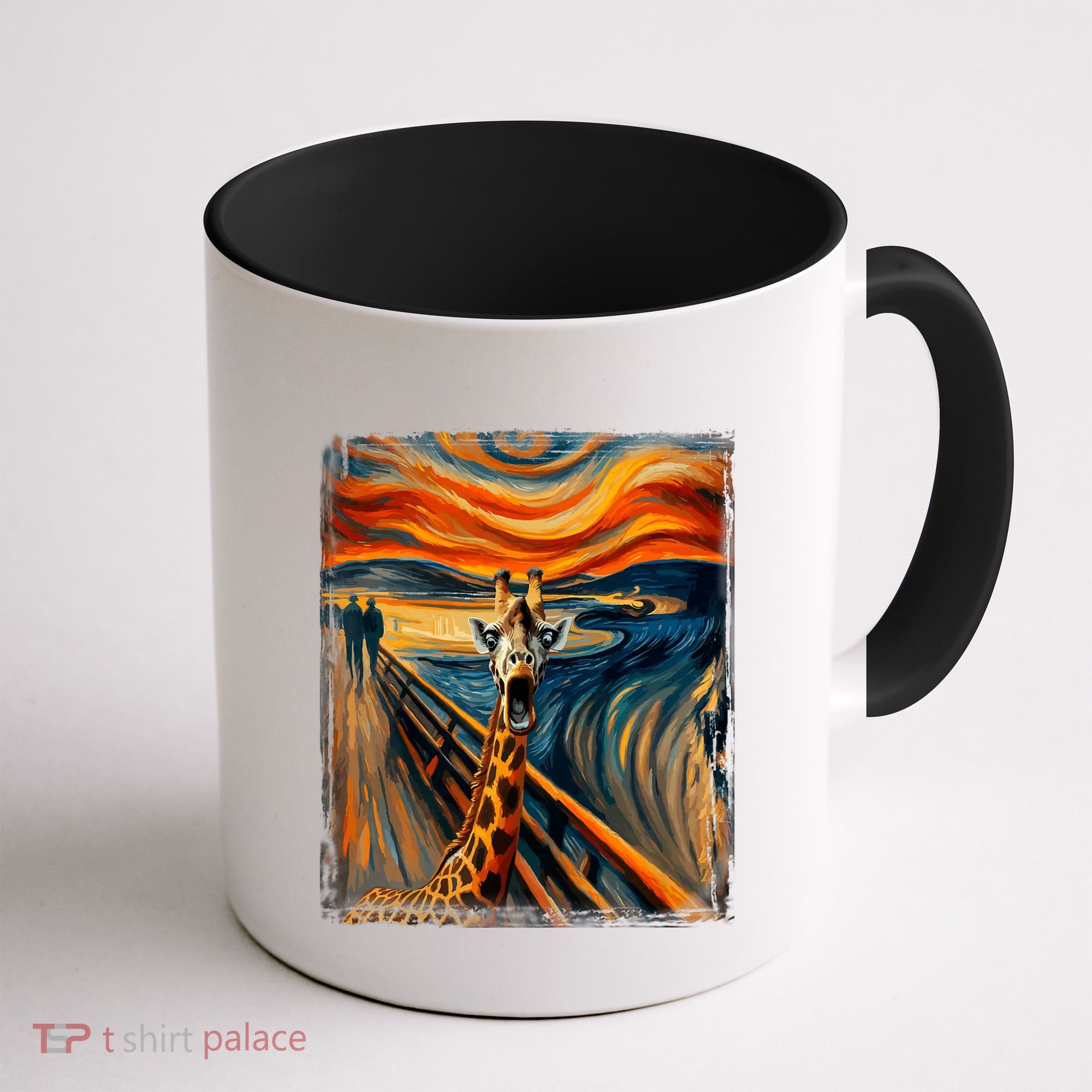 Artsy Scream For Giraffe Lovers Artistic Giraffe Coffee Mug