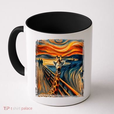 Artsy Scream For Giraffe Lovers Artistic Giraffe Coffee Mug