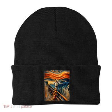 Artsy Scream For Giraffe Lovers Artistic Giraffe Beanie