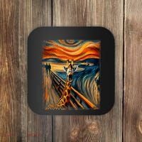 Artsy Scream For Giraffe Lovers Artistic Giraffe Coaster thumb 0