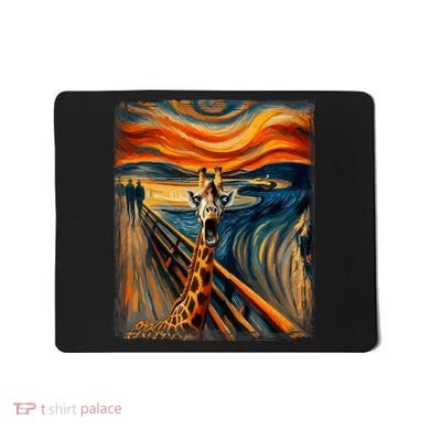 Artsy Scream For Giraffe Lovers Artistic Giraffe Mousepad