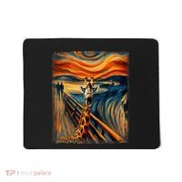Artsy Scream For Giraffe Lovers Artistic Giraffe Mousepad thumb 0