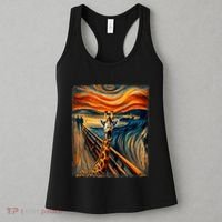 Artsy Scream For Giraffe Lovers Artistic Giraffe Women's Tank Top thumb 3