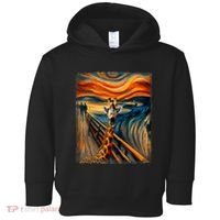 Artsy Scream For Giraffe Lovers Artistic Giraffe Toddler Hoodie thumb 0