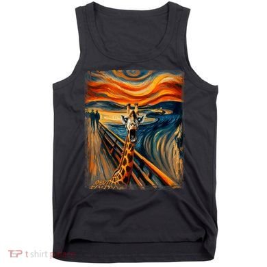 Artsy Scream For Giraffe Lovers Artistic Giraffe Tank Top