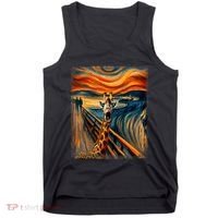 Artsy Scream For Giraffe Lovers Artistic Giraffe Tank Top thumb 0
