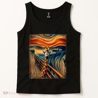 Artsy Scream For Giraffe Lovers Artistic Giraffe Tank Top thumb 2
