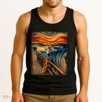 Artsy Scream For Giraffe Lovers Artistic Giraffe Tank Top thumb 3
