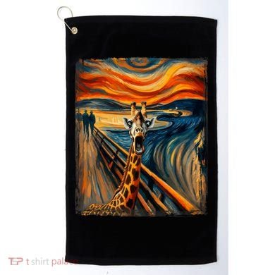 Artsy Scream For Giraffe Lovers Artistic Giraffe Golf Towel