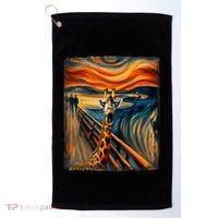 Artsy Scream For Giraffe Lovers Artistic Giraffe Golf Towel thumb 0