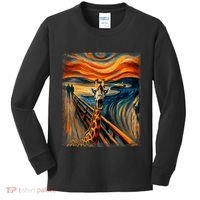 Artsy Scream For Giraffe Lovers Artistic Giraffe Kids Long Sleeve Shirt thumb 0