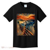 Artsy Scream For Giraffe Lovers Artistic Giraffe Kids T-Shirt thumb 0