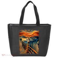 Artsy Scream For Giraffe Lovers Artistic Giraffe Tote Bag thumb 0