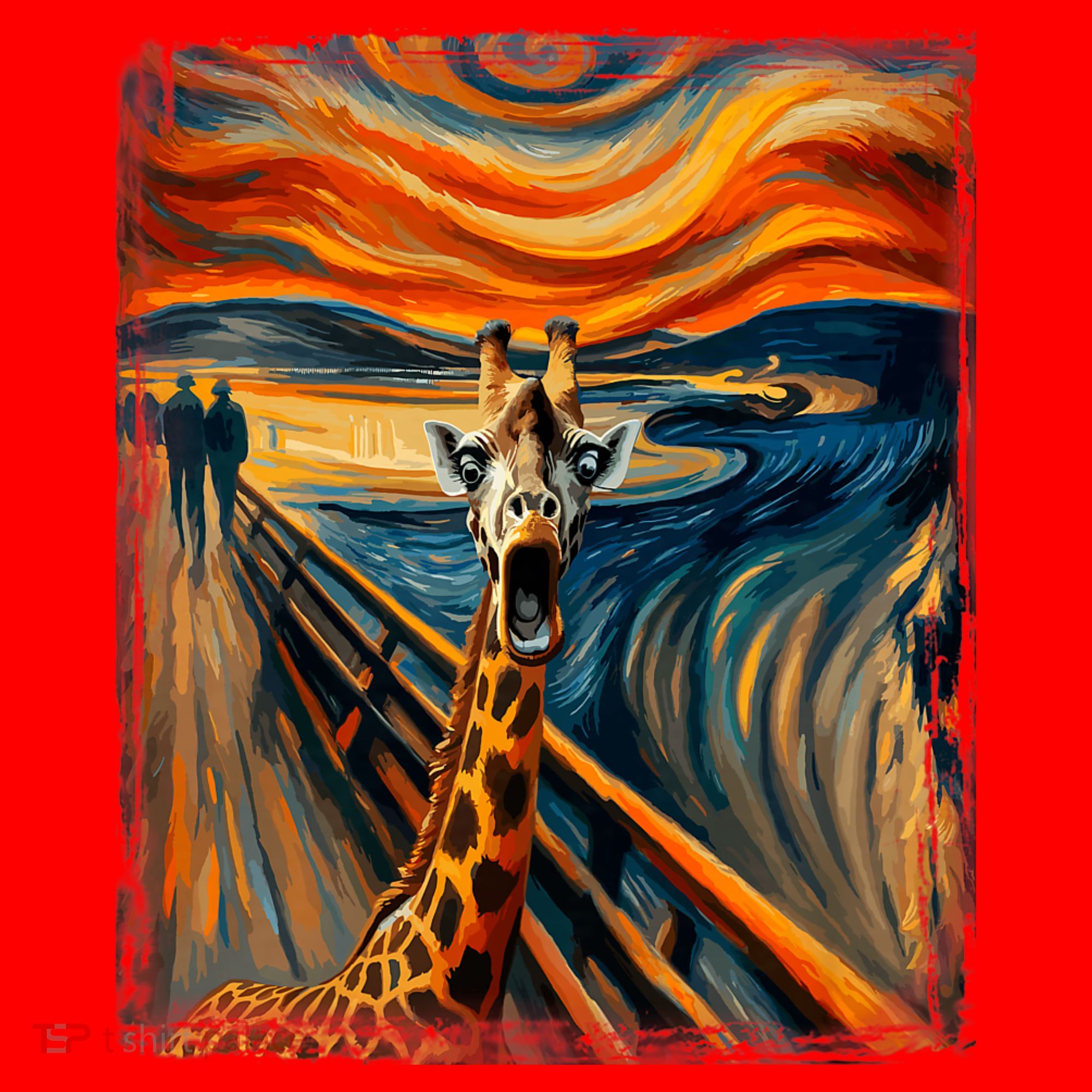 Artsy Scream For Giraffe Lovers Artistic Giraffe Santa Hat