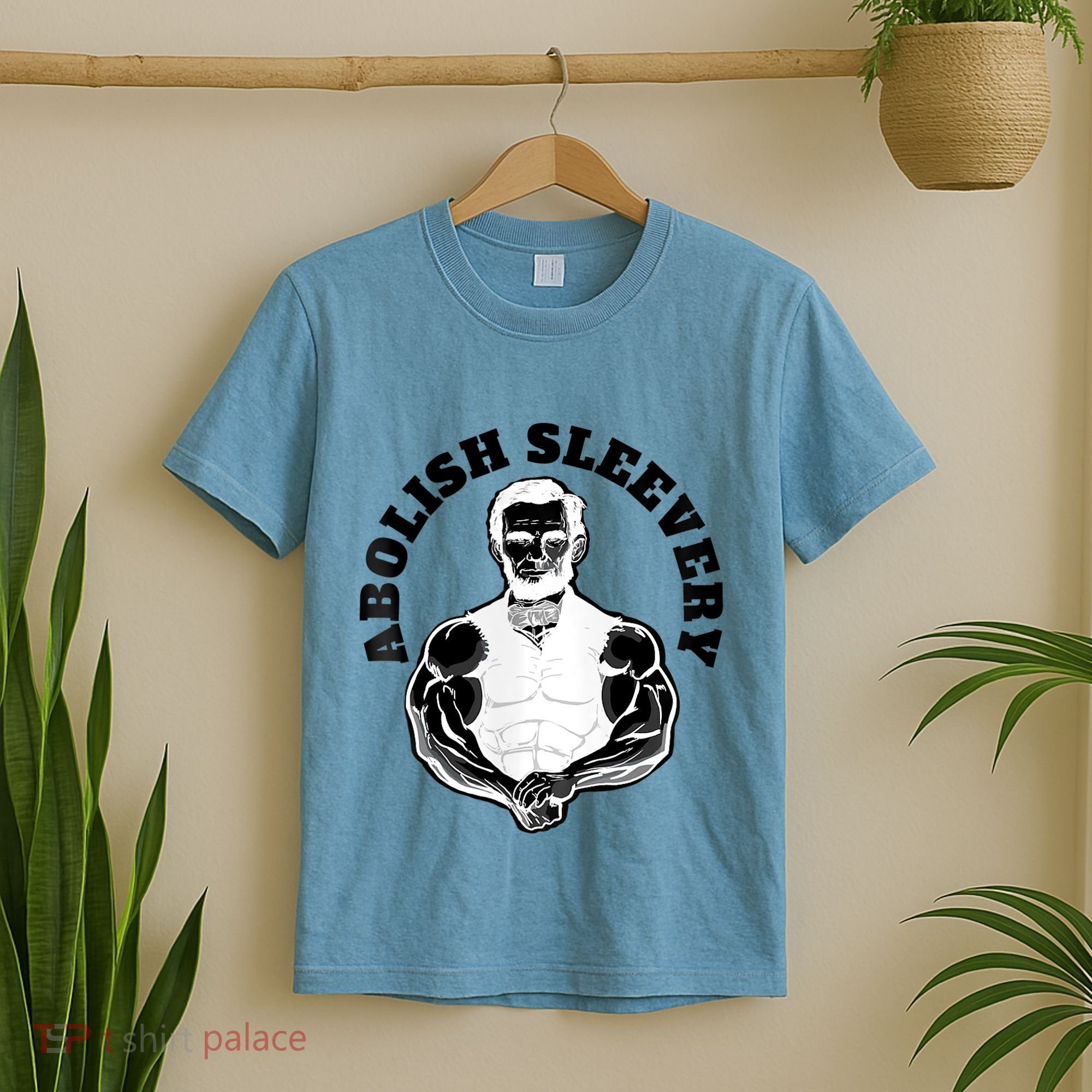 Abolish Sleevery Funny Abraham Lincoln Free The Sleeves Tank Top T-Shirt