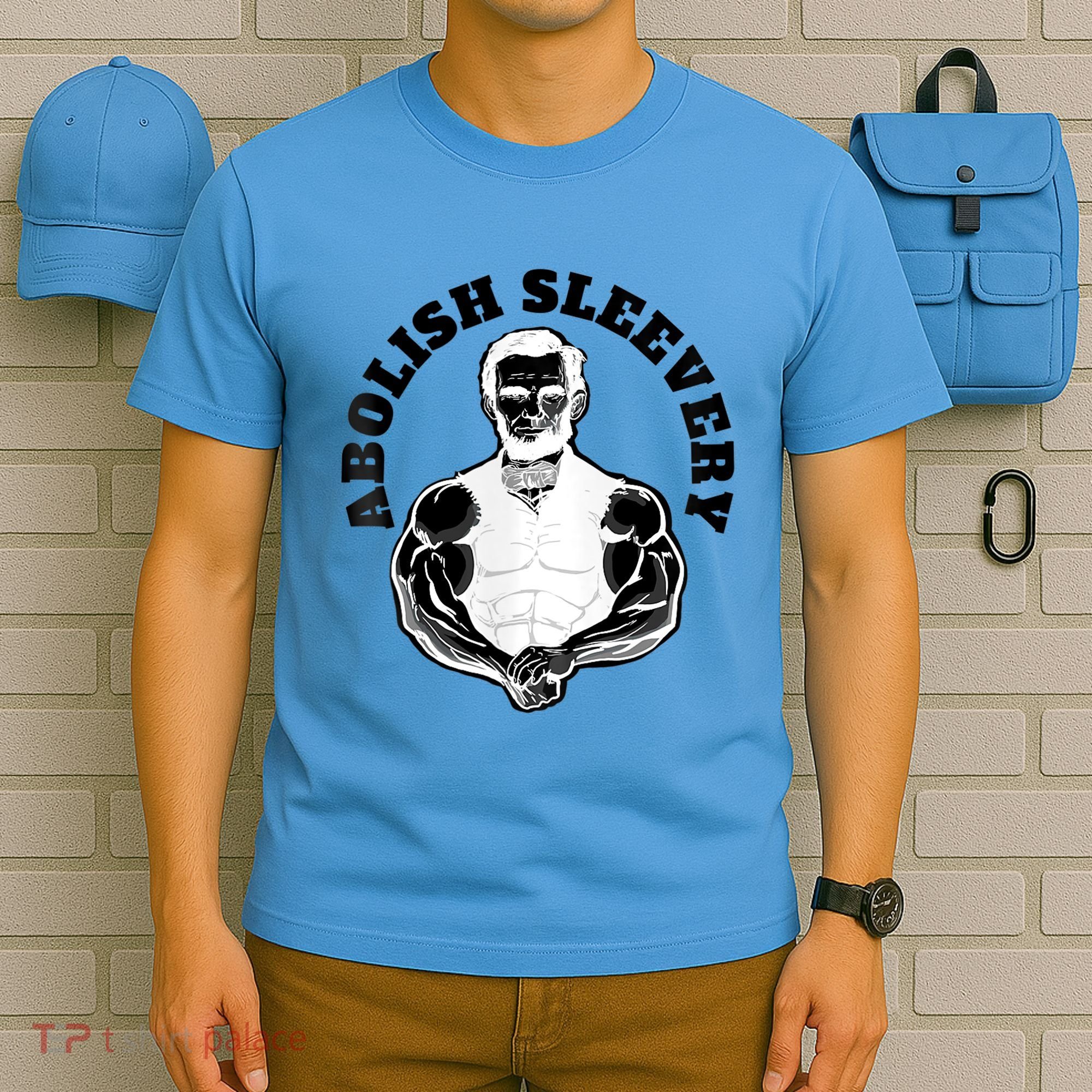 Abolish Sleevery Funny Abraham Lincoln Free The Sleeves Tank Top T-Shirt