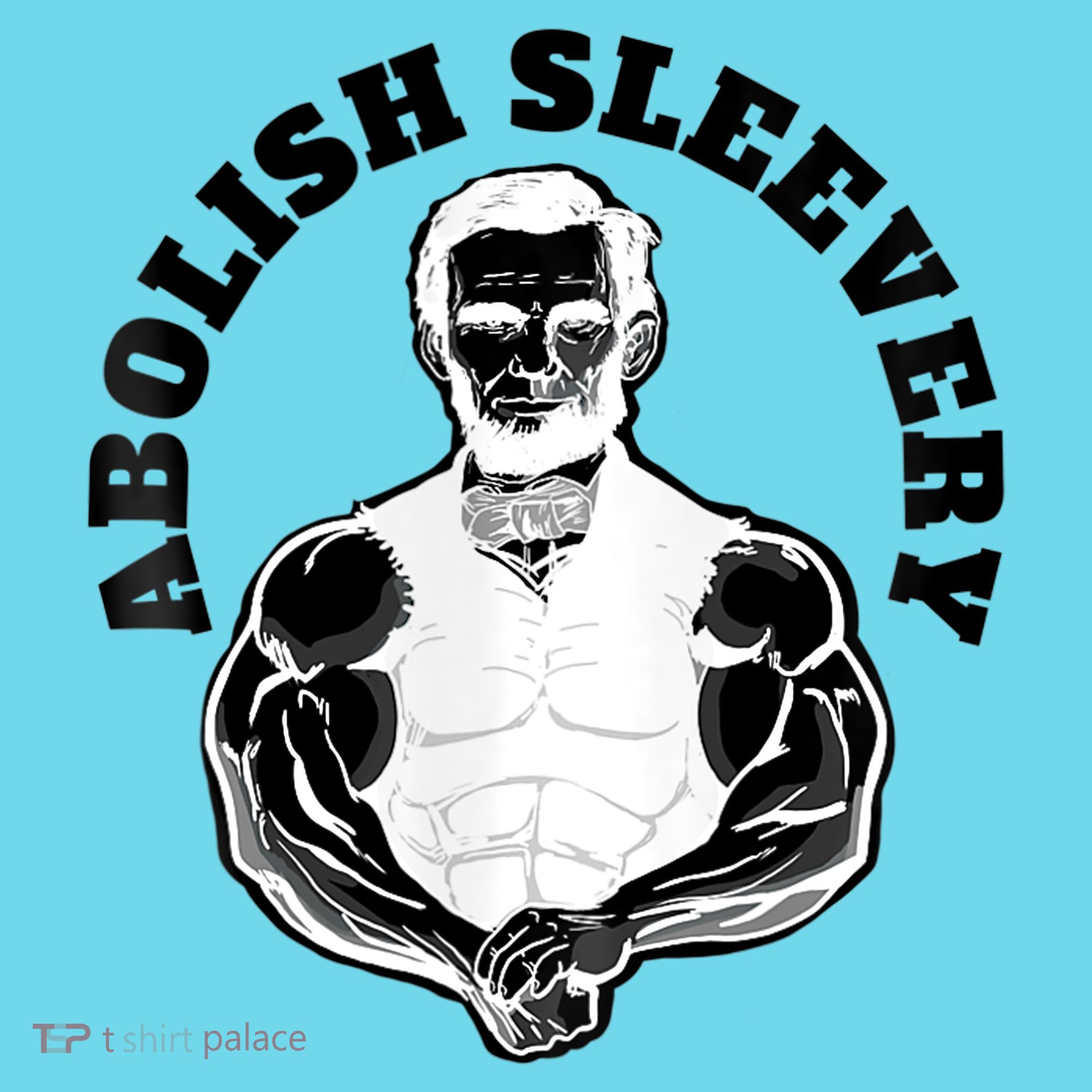 Abolish Sleevery Funny Abraham Lincoln Free The Sleeves Tank Top Button