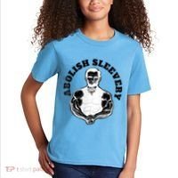Abolish Sleevery Funny Abraham Lincoln Free The Sleeves Tank Top Kids T-Shirt thumb 2