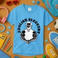 Abolish Sleevery Funny Abraham Lincoln Free The Sleeves Tank Top Kids T-Shirt thumb 3