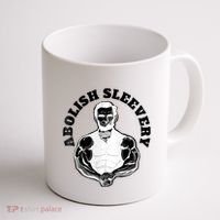 Abolish Sleevery Funny Abraham Lincoln Free The Sleeves Tank Top Coffee Mug thumb 1