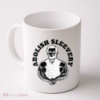 Abolish Sleevery Funny Abraham Lincoln Free The Sleeves Tank Top Coffee Mug thumb 0