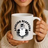 Abolish Sleevery Funny Abraham Lincoln Free The Sleeves Tank Top Coffee Mug thumb 3