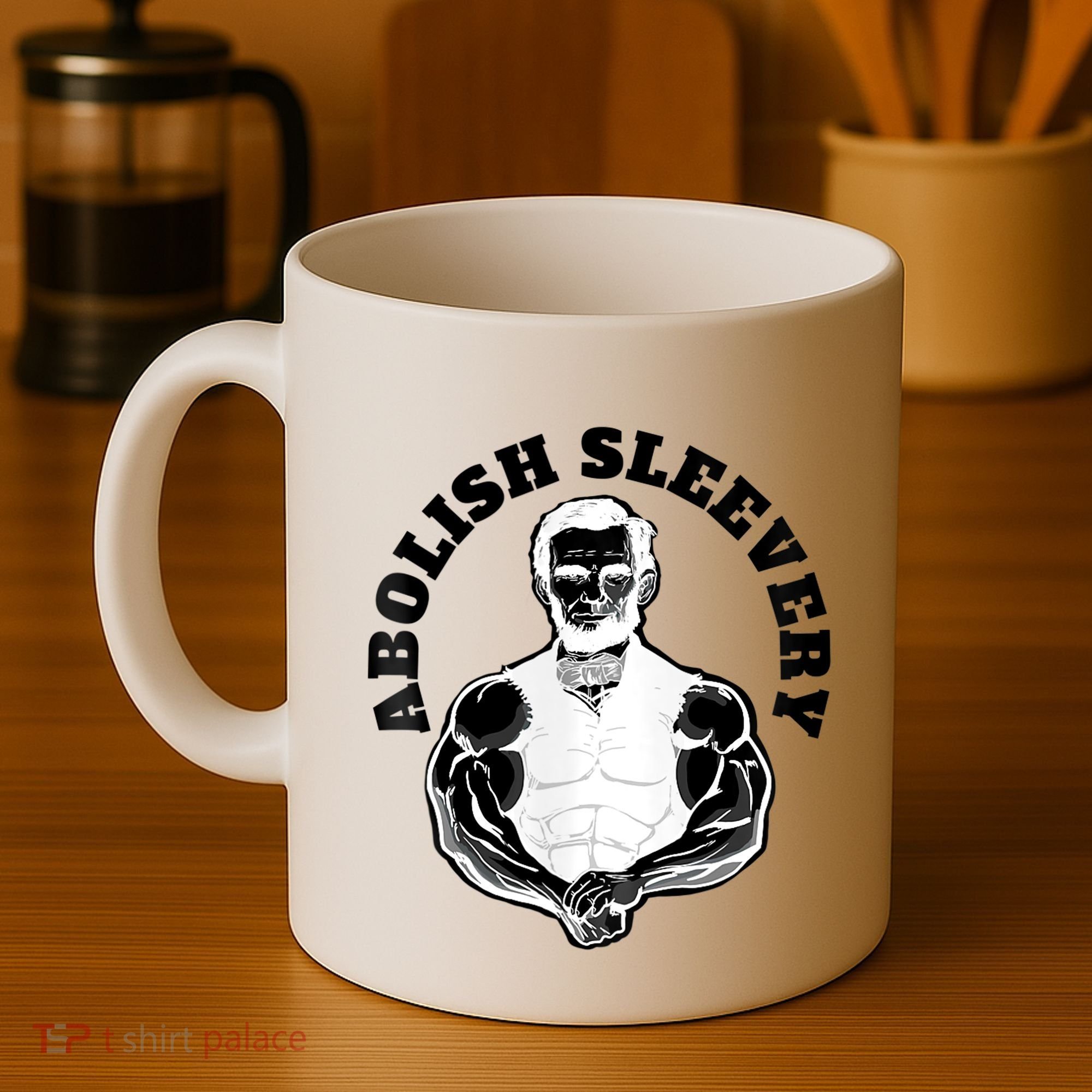 Abolish Sleevery Funny Abraham Lincoln Free The Sleeves Tank Top Coffee Mug
