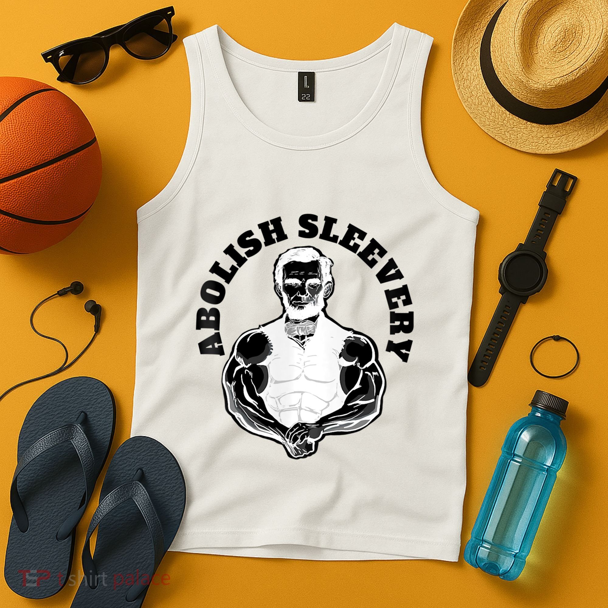 Abolish Sleevery Funny Abraham Lincoln Free The Sleeves Tank Top Tank Top