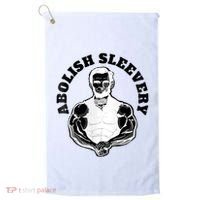 Abolish Sleevery Funny Abraham Lincoln Free The Sleeves Tank Top Golf Towel thumb 0