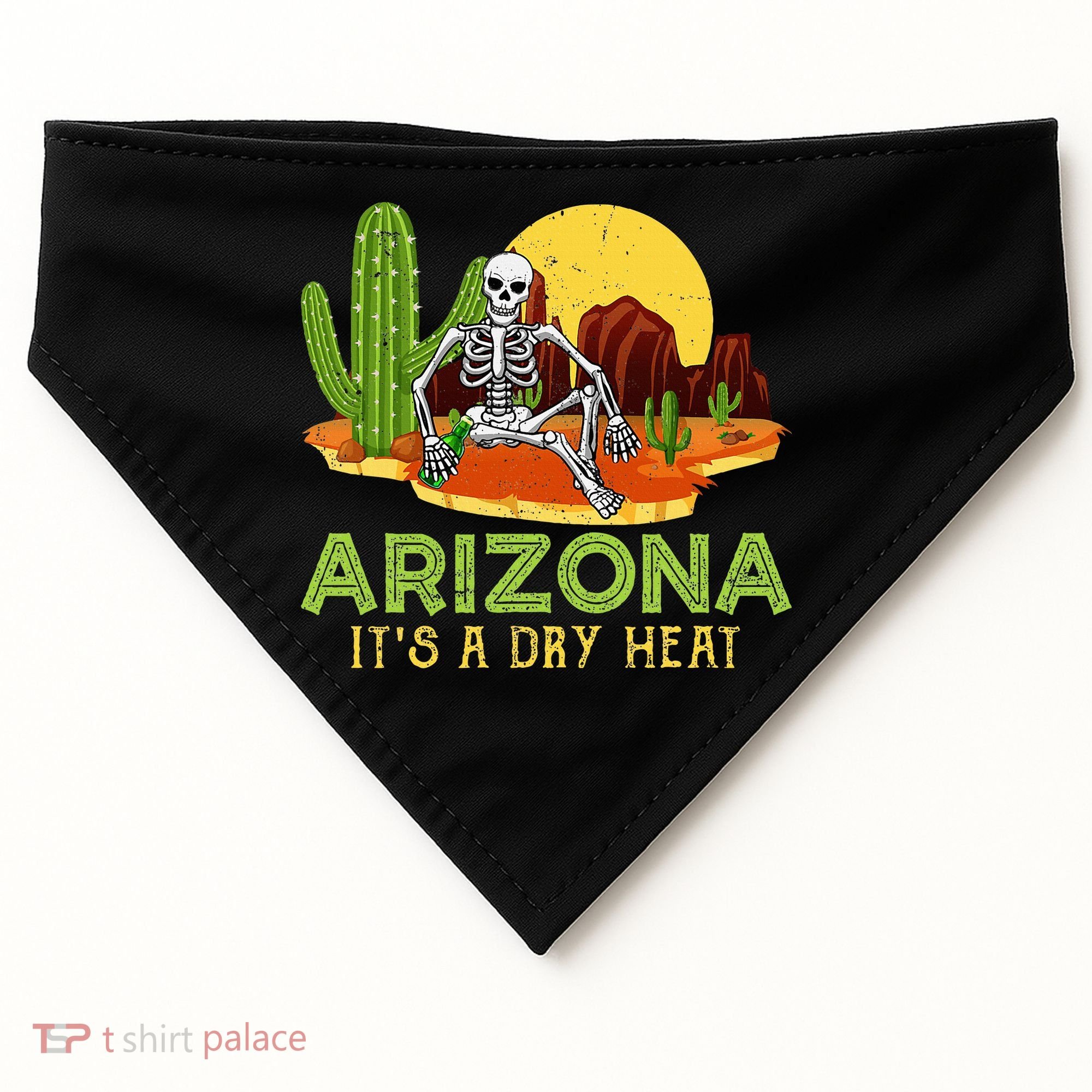Arizona Skeleton Funny Arizona American USA-Made Doggie Bandana