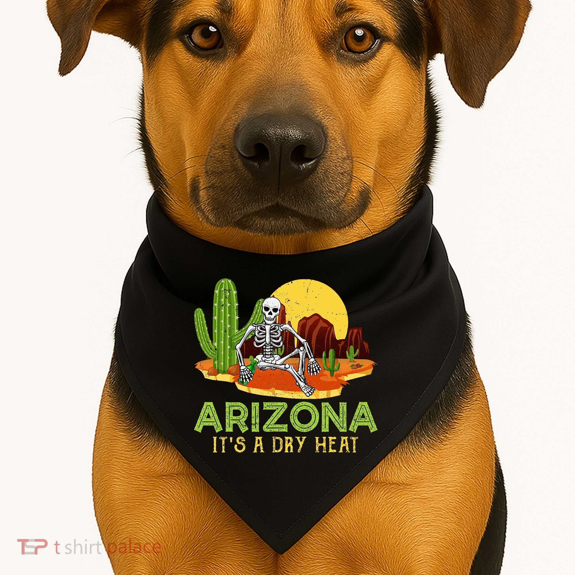 Arizona Skeleton Funny Arizona American USA-Made Doggie Bandana