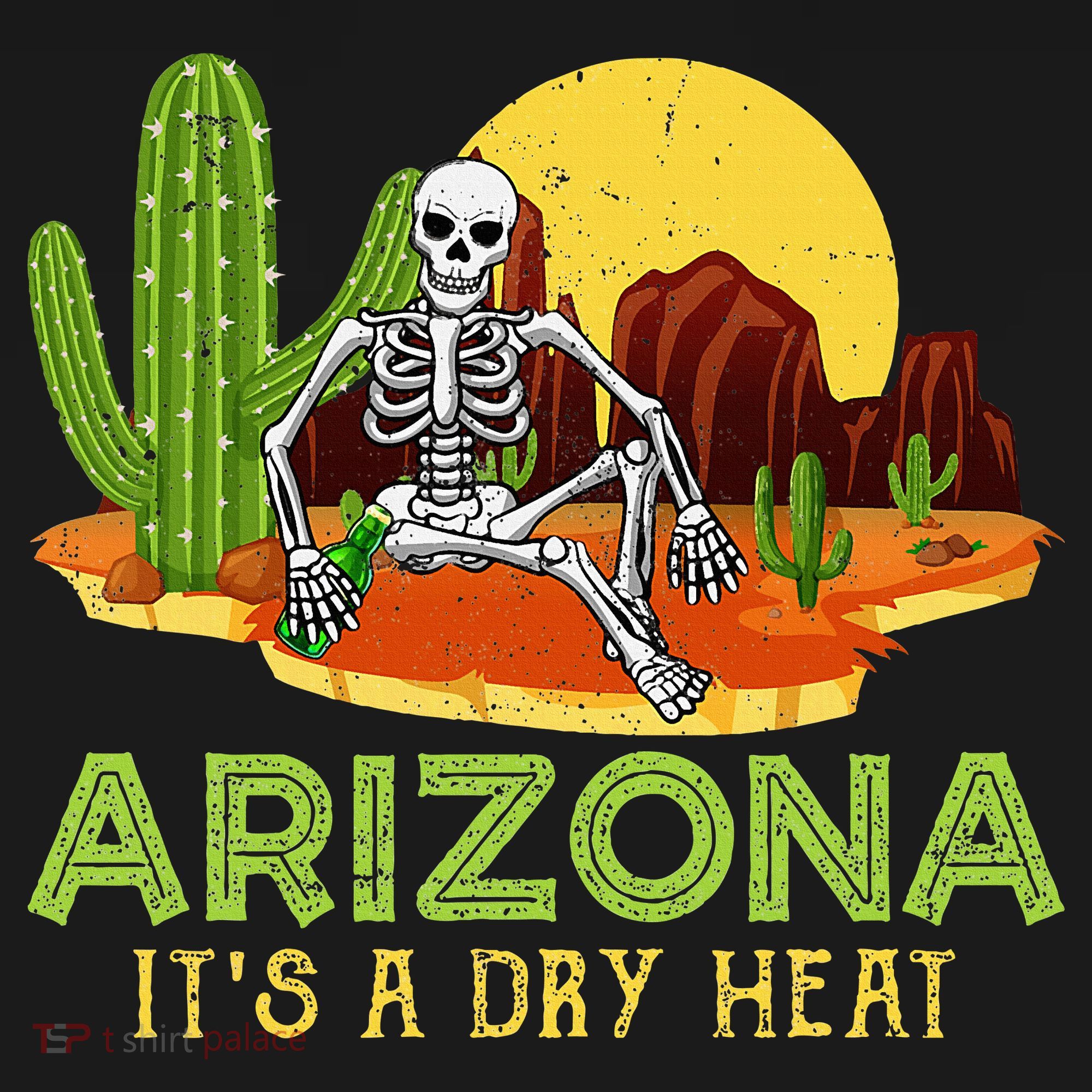 Arizona Skeleton Funny Arizona American USA-Made Doggie Bandana