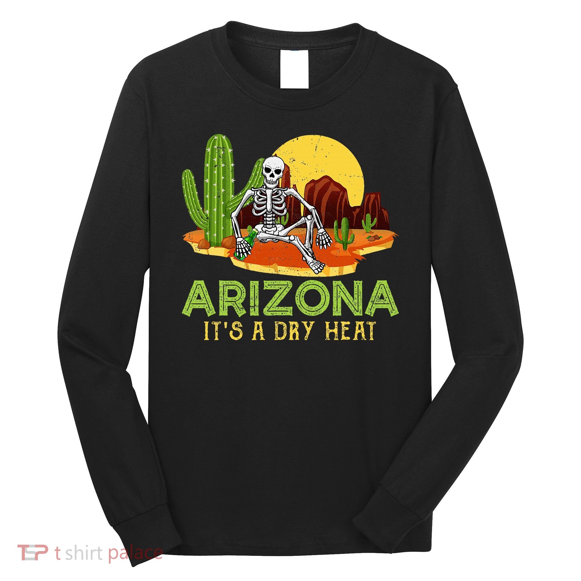 Arizona Skeleton Funny Arizona American Long Sleeve Shirt