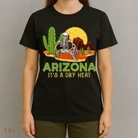 Arizona Skeleton Funny Arizona American T-Shirt thumb 4