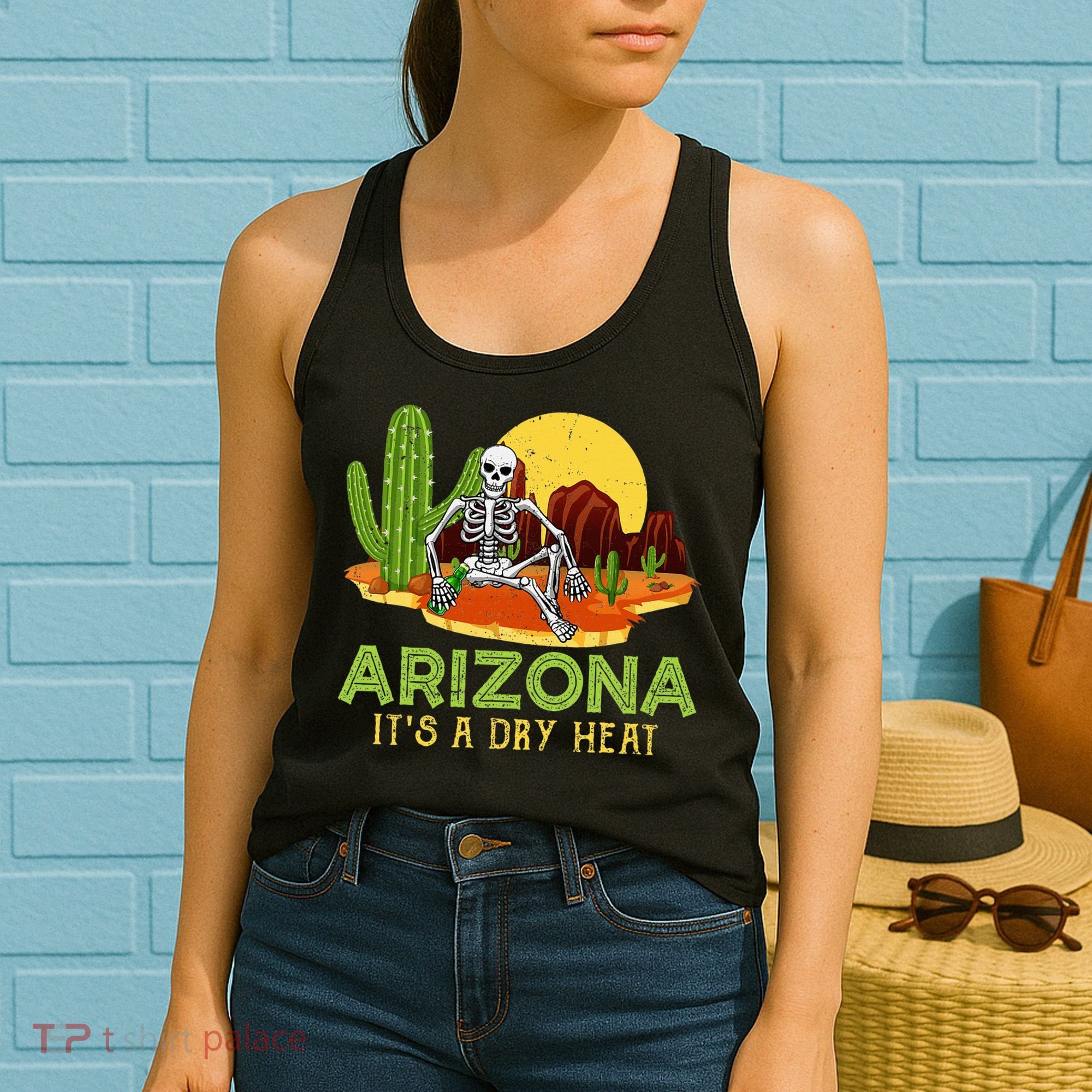 Arizona Skeleton Funny Arizona American Women's Tank Top