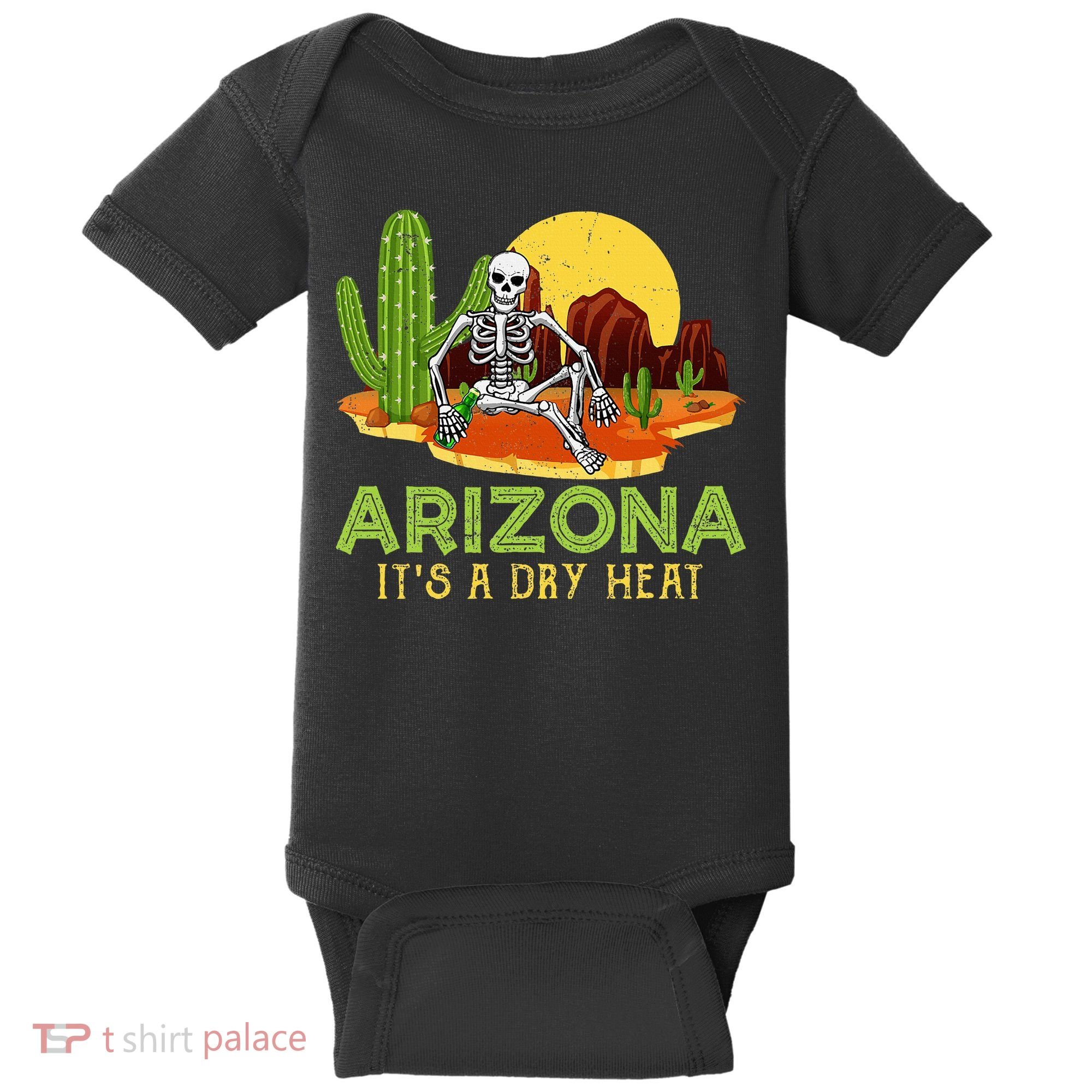 Arizona Skeleton Funny Arizona American Baby Bodysuit