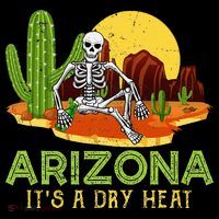 Arizona Skeleton Funny Arizona American Baby Bodysuit thumb 2