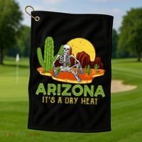 Arizona Skeleton Funny Arizona American Golf Towel thumb 1