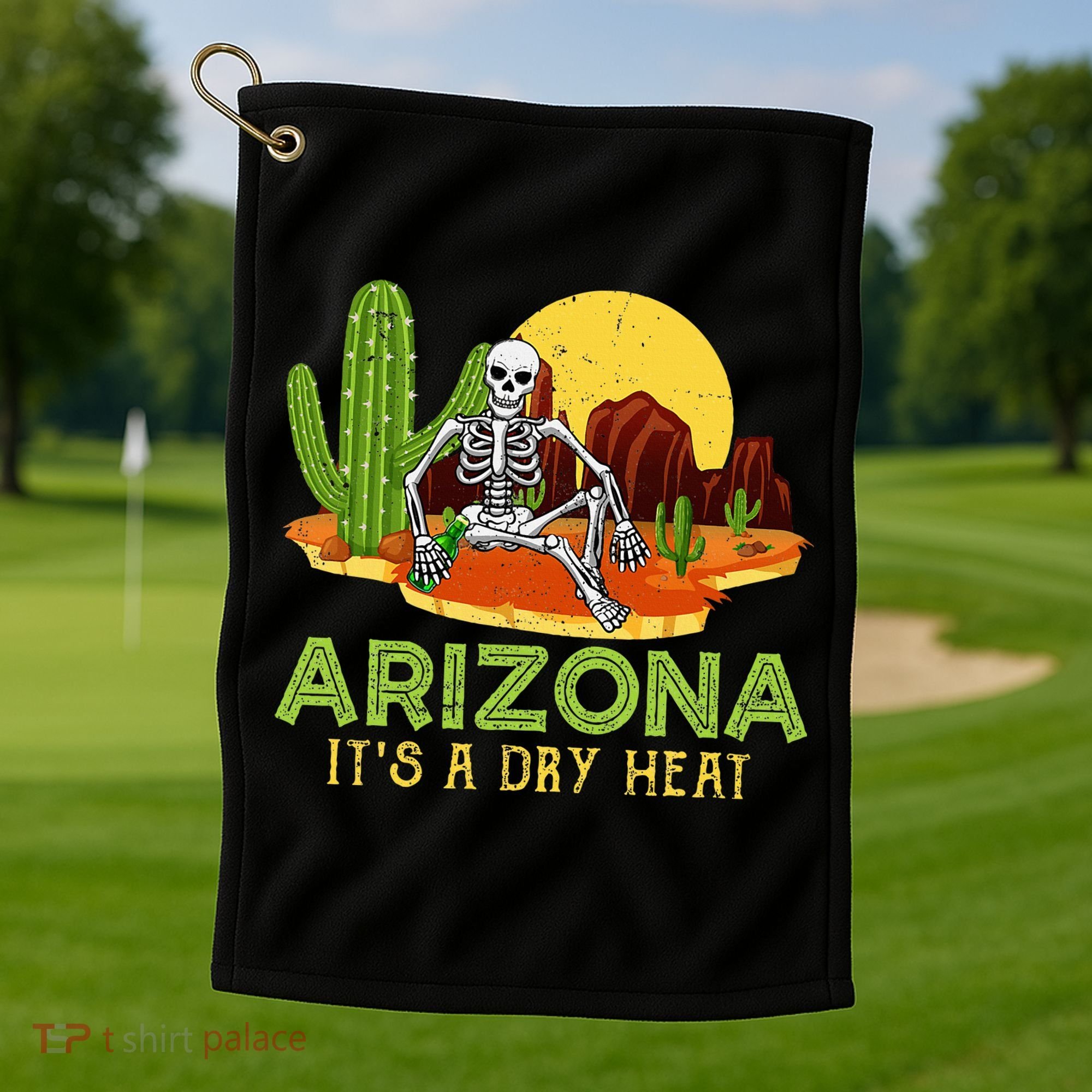 Arizona Skeleton Funny Arizona American Golf Towel