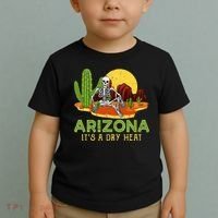 Arizona Skeleton Funny Arizona American Toddler T-Shirt thumb 2