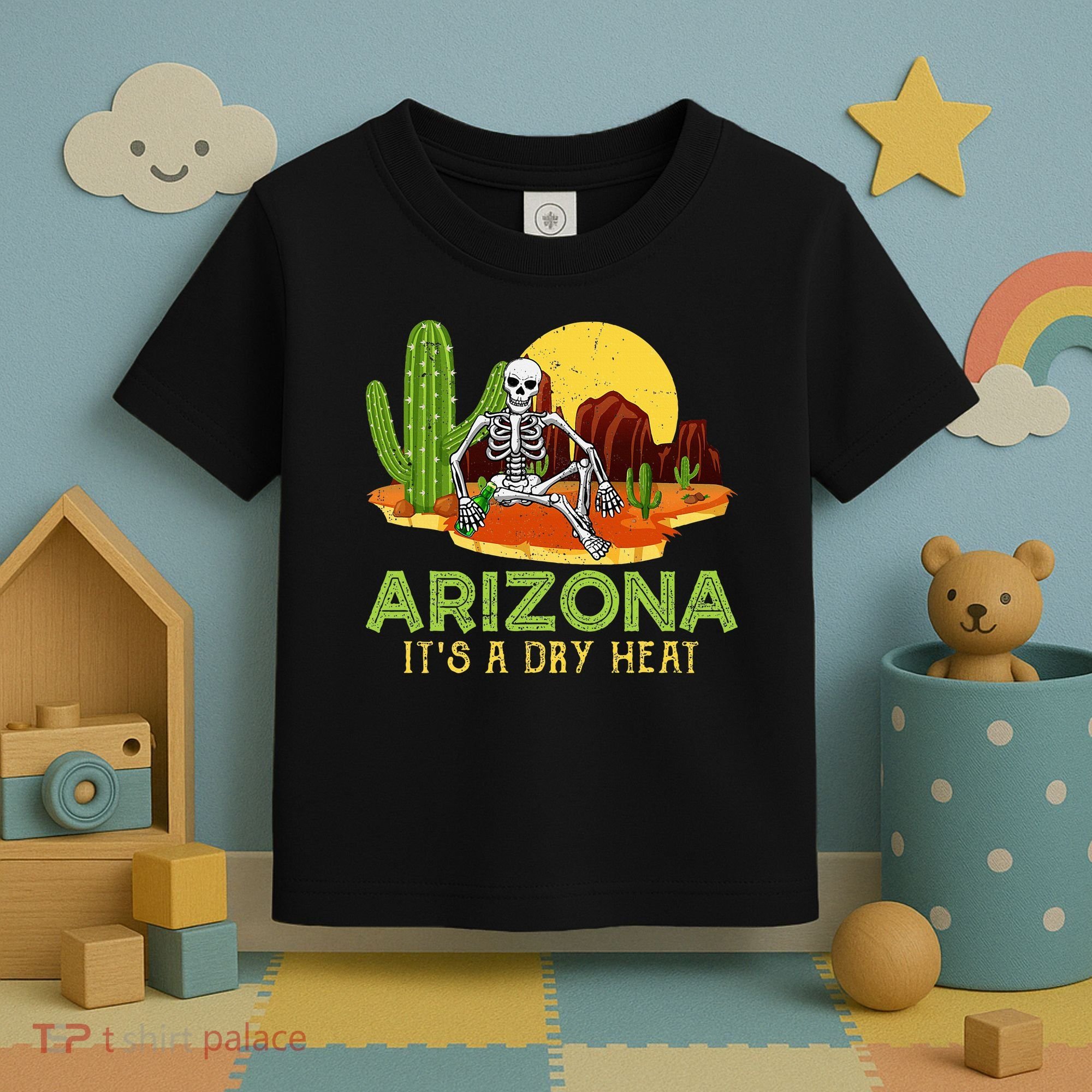 Arizona Skeleton Funny Arizona American Toddler T-Shirt