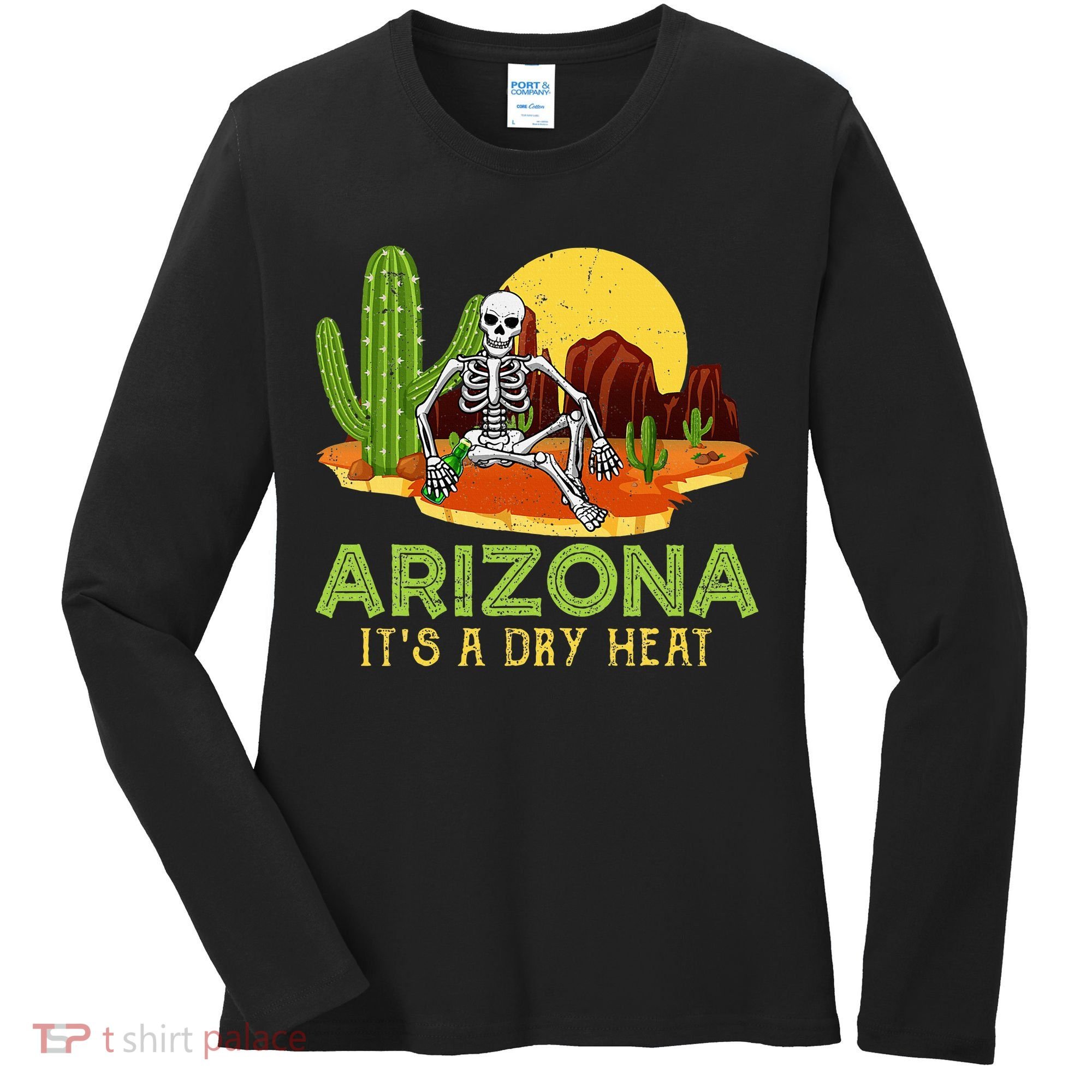 Arizona Skeleton Funny Arizona American Women's Long Sleeve Shirt