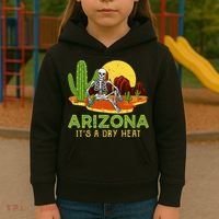 Arizona Skeleton Funny Arizona American Kids Hoodie thumb 3