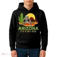 Arizona Skeleton Funny Arizona American Kids Hoodie thumb 4
