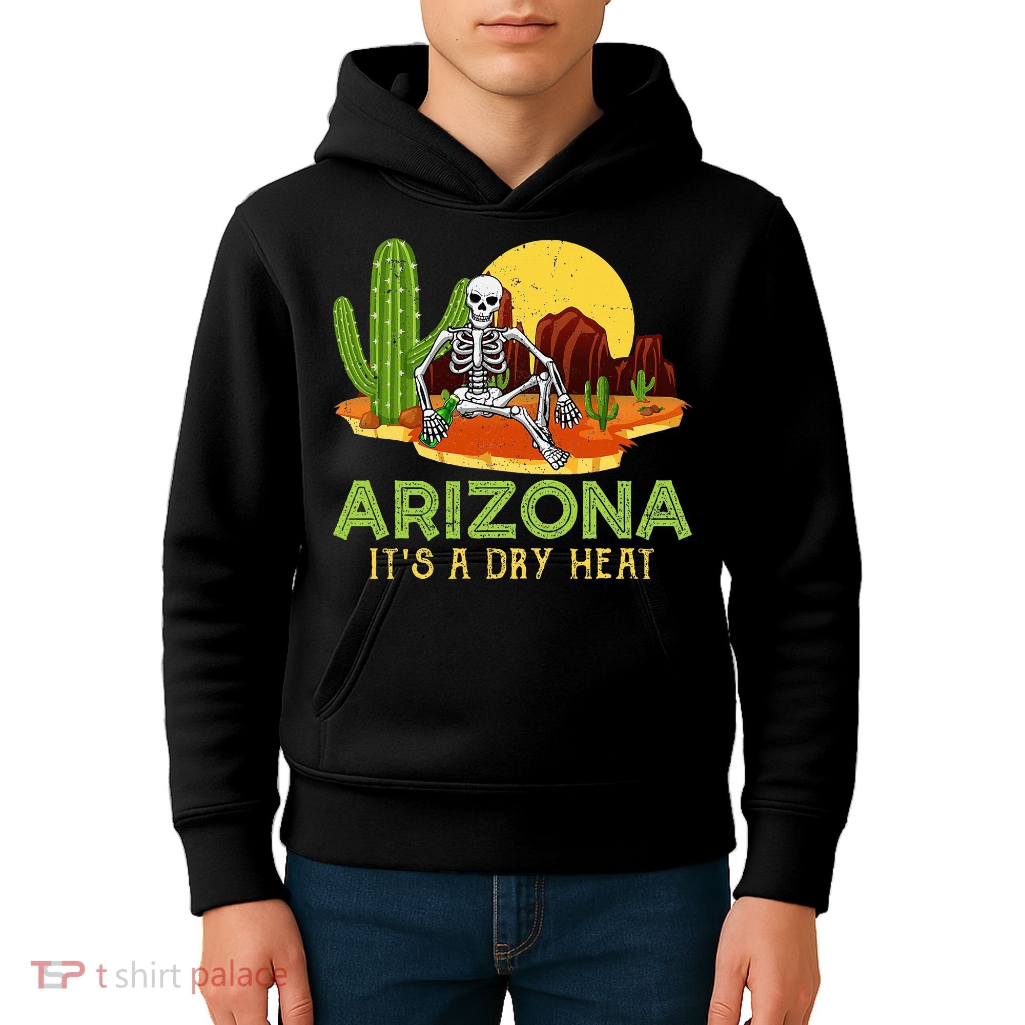 Arizona Skeleton Funny Arizona American Kids Hoodie