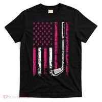 American Sports Flag Breast Cancer Awareness Golf Club T-Shirt thumb 0