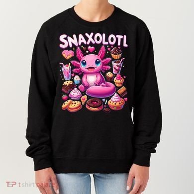 Axolotl Snaxolotl Funny Snacks Axolotls Women's Sweatshirt