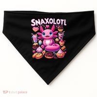 Axolotl Snaxolotl Funny Snacks Axolotls USA-Made Doggie Bandana thumb 0