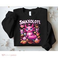 Axolotl Snaxolotl Funny Snacks Axolotls Sweatshirt thumb 2