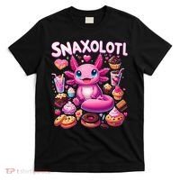 Axolotl Snaxolotl Funny Snacks Axolotls T-Shirt thumb 0
